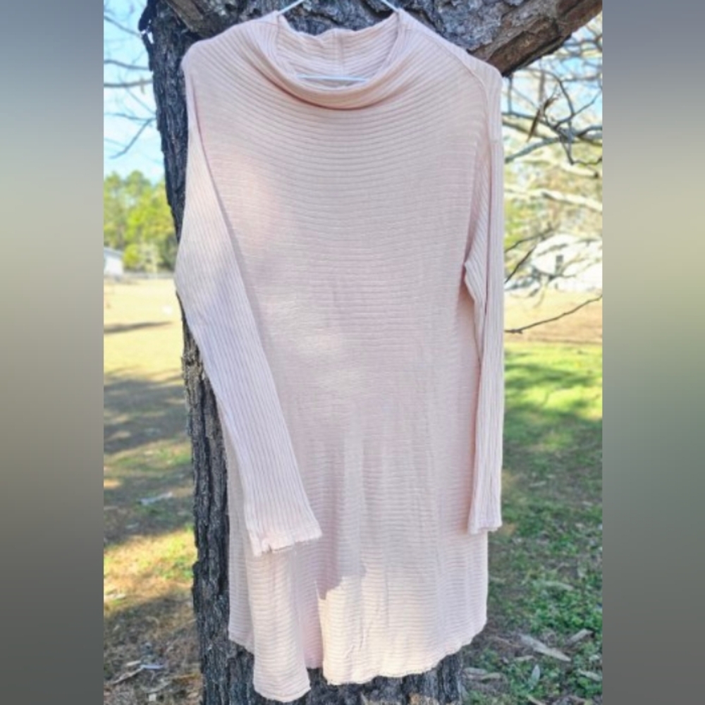 FREE PEOPLE  Pull Over DRAPE NECK SWEATER SIZE M